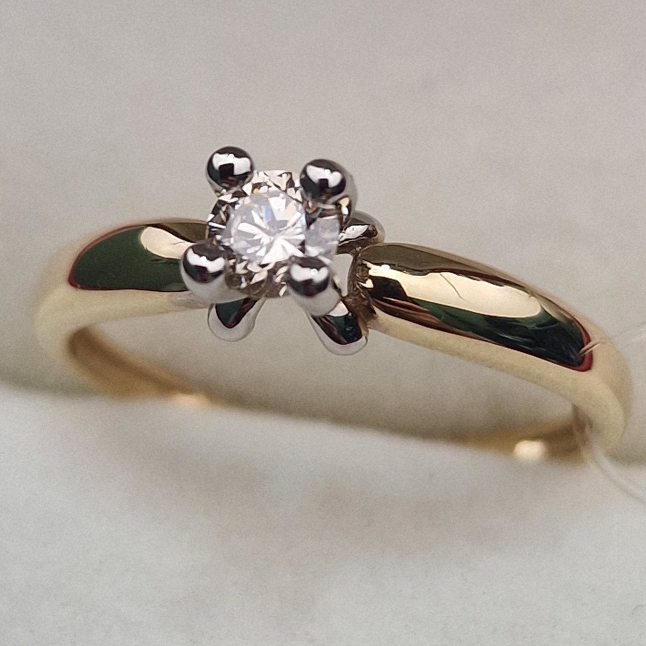 Кольцо Deimantas 100067858 17р 1,56гр 0,20ct. купить,NaN