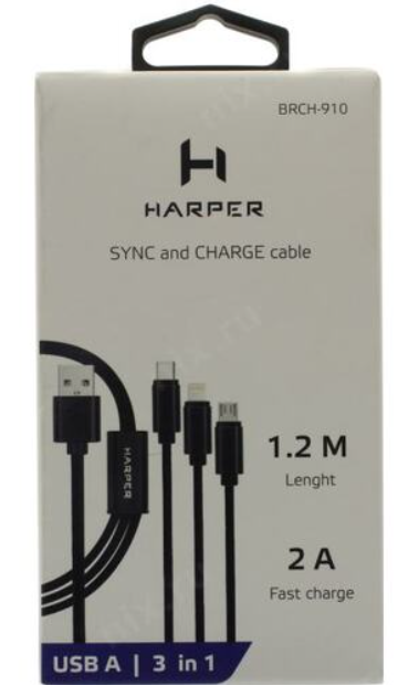 Кабель HARPER BRCH-910 Black купить,NaN