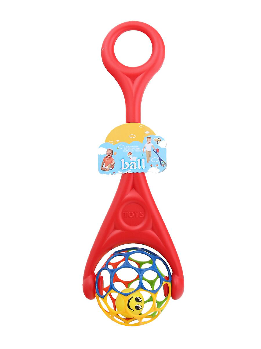 Игрушка развивающая Baby Toy каталка Шар красная купить,NaN