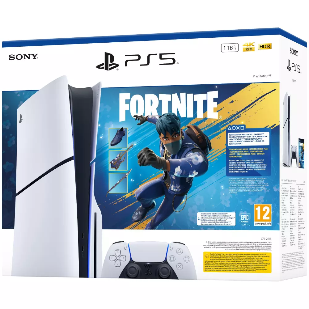 Игровая консоль PlayStation 5 Slim Fortnite Flowering Chaos