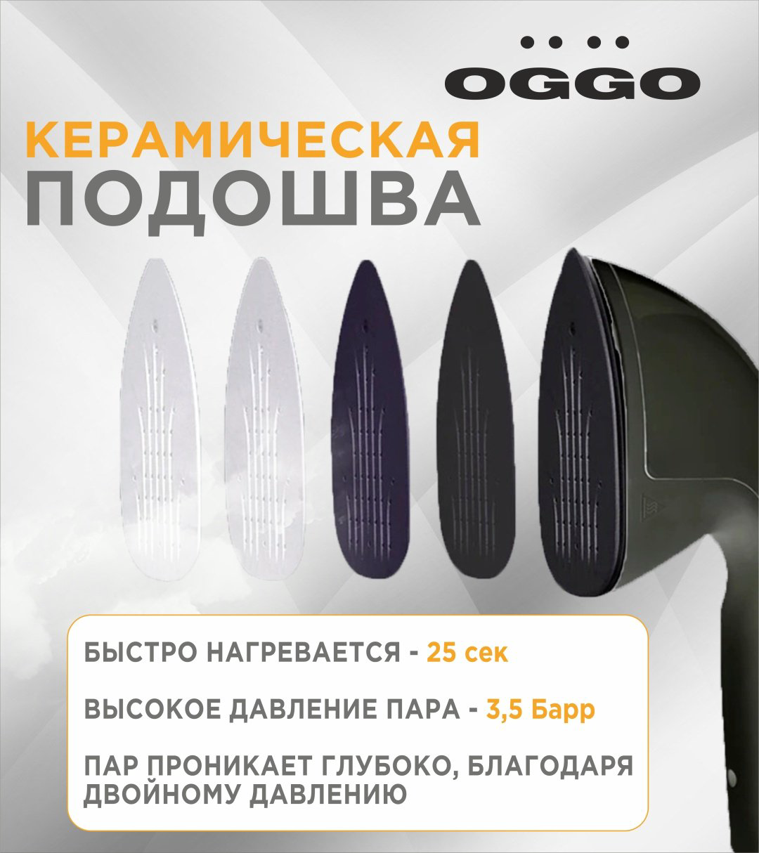 Отпариватель OGGO LMS101 черный купить,64990
