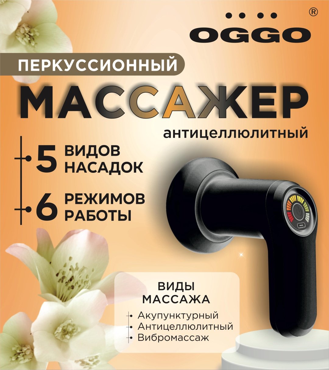 Перкуссионный массажер OGGO LMM103 ручной