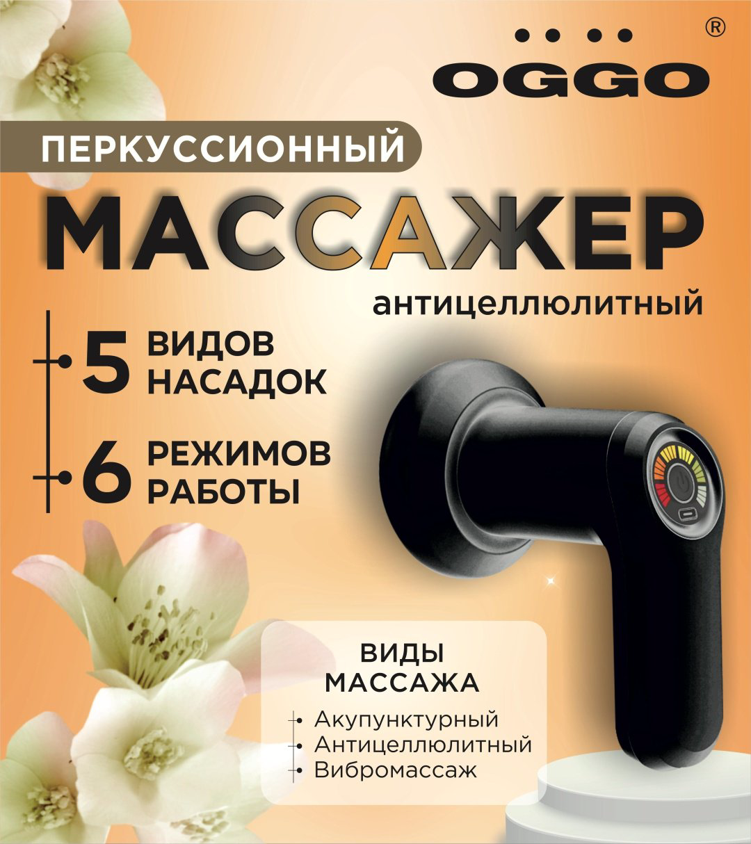 Перкуссионный массажер OGGO LMM103 ручной купить,9990
