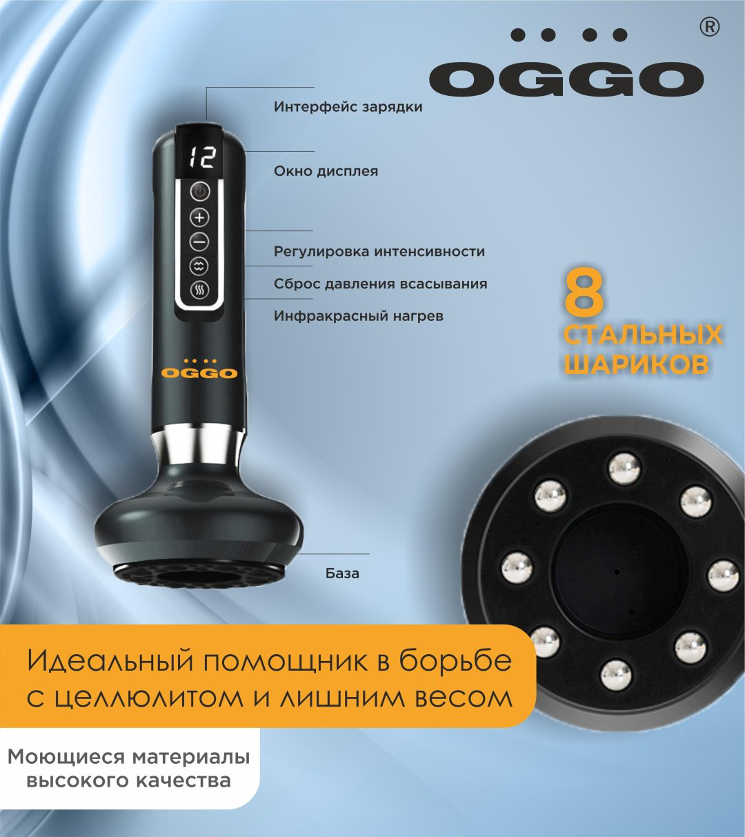 Антицеллюлитный вакуумный массажер OGGO LMM102 купить,9990