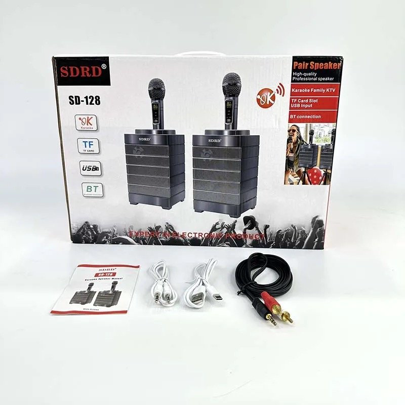 Портативная колонка SDRD SD-128 серый купить,NaN