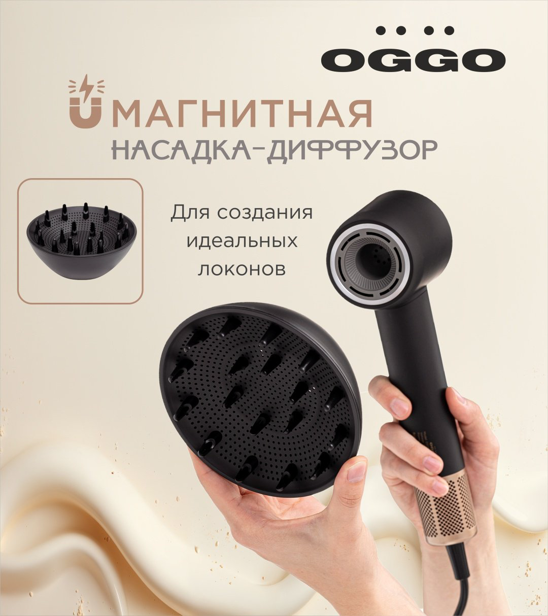OGGO Фен для волос с цифровым дисплеем OG200B купить,NaN