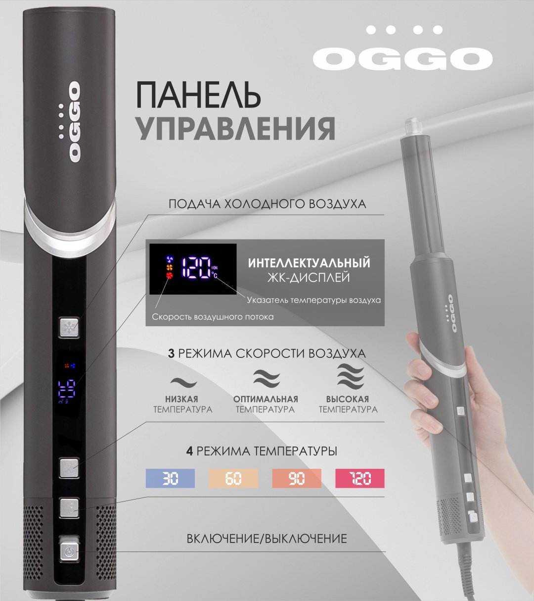 OGGO Профессиональный стайлер 8в1 OG110G
