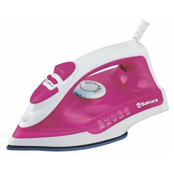 Утюг Sakura SA-3063NP розовый купить,NaN