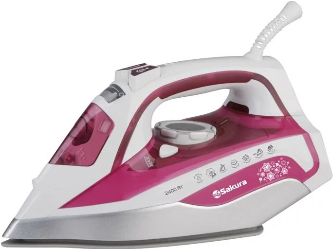 Утюг Sakura SA-3042SBL розовый купить,NaN