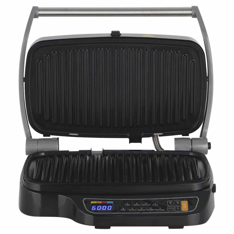 Гриль Midea MGR-4500 черно-серебристая купить,NaN