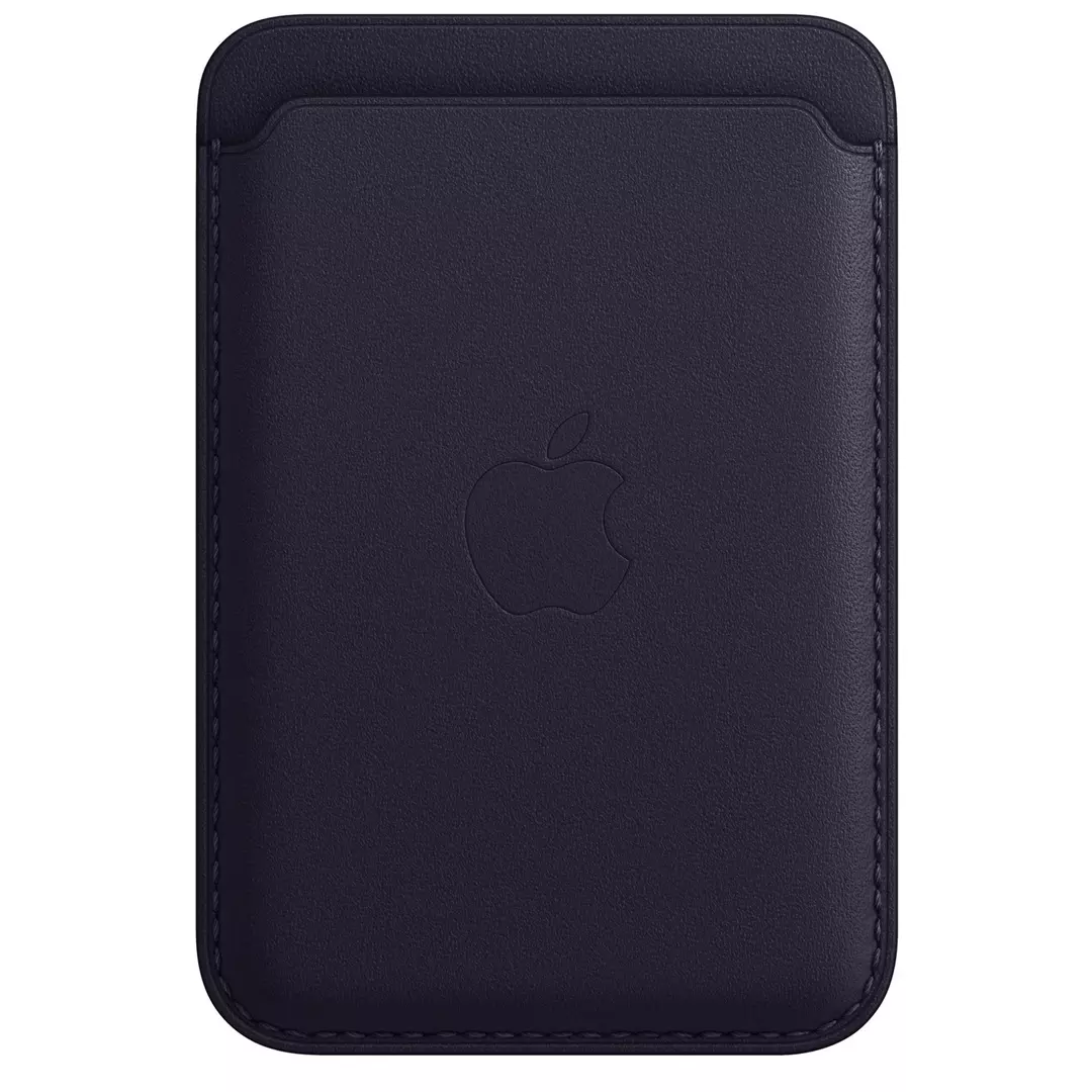  Чехол-бумажник Apple для iPhone Leather Wallet with MagSafe MPPW3ZM/A чернила