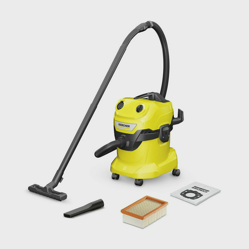 Промышленный пылесос Karcher WD 4 V-20/5/22 1.628-209.0 желтый