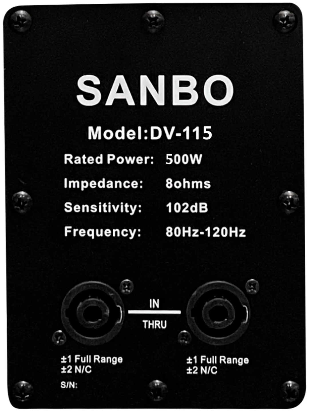 Акустическая система Sanbo DV-115 черная - ForteMarket Акустическая система Sanbo DV-115 черная купить,0