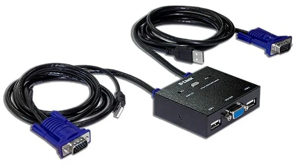 Переключатель D-Link KVM-221/C1A Black купить,NaN