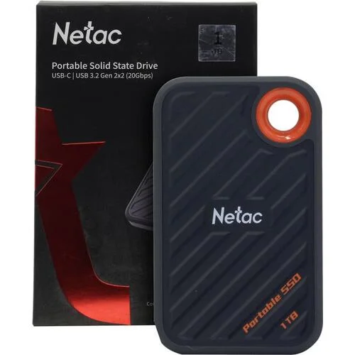 Внешний SSD накопитель Netac ZX20 NT01ZX20-001T-32BL 1Tb Black купить,0