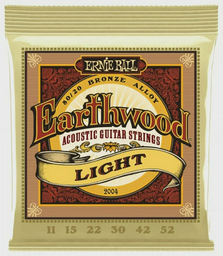 Комплект струн для акустической гитары Ernie Ball Earthwood Light 11-52 2004 6 шт