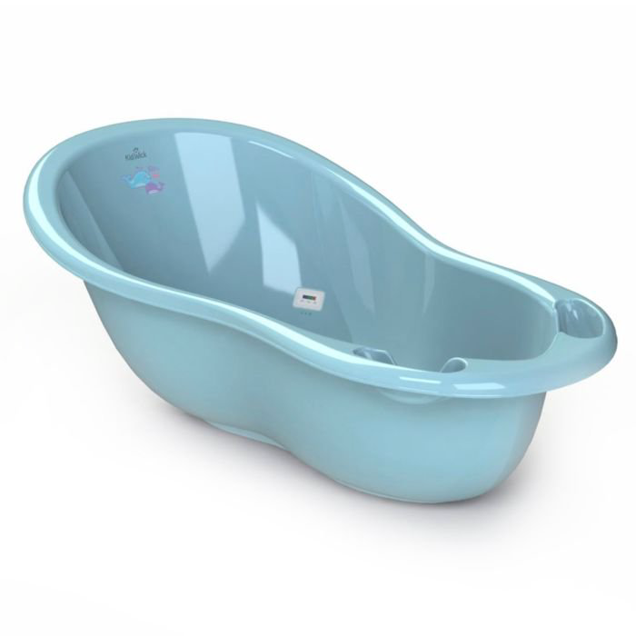 Ванночка Kidwick Шатл с термометром голубая купить,NaN