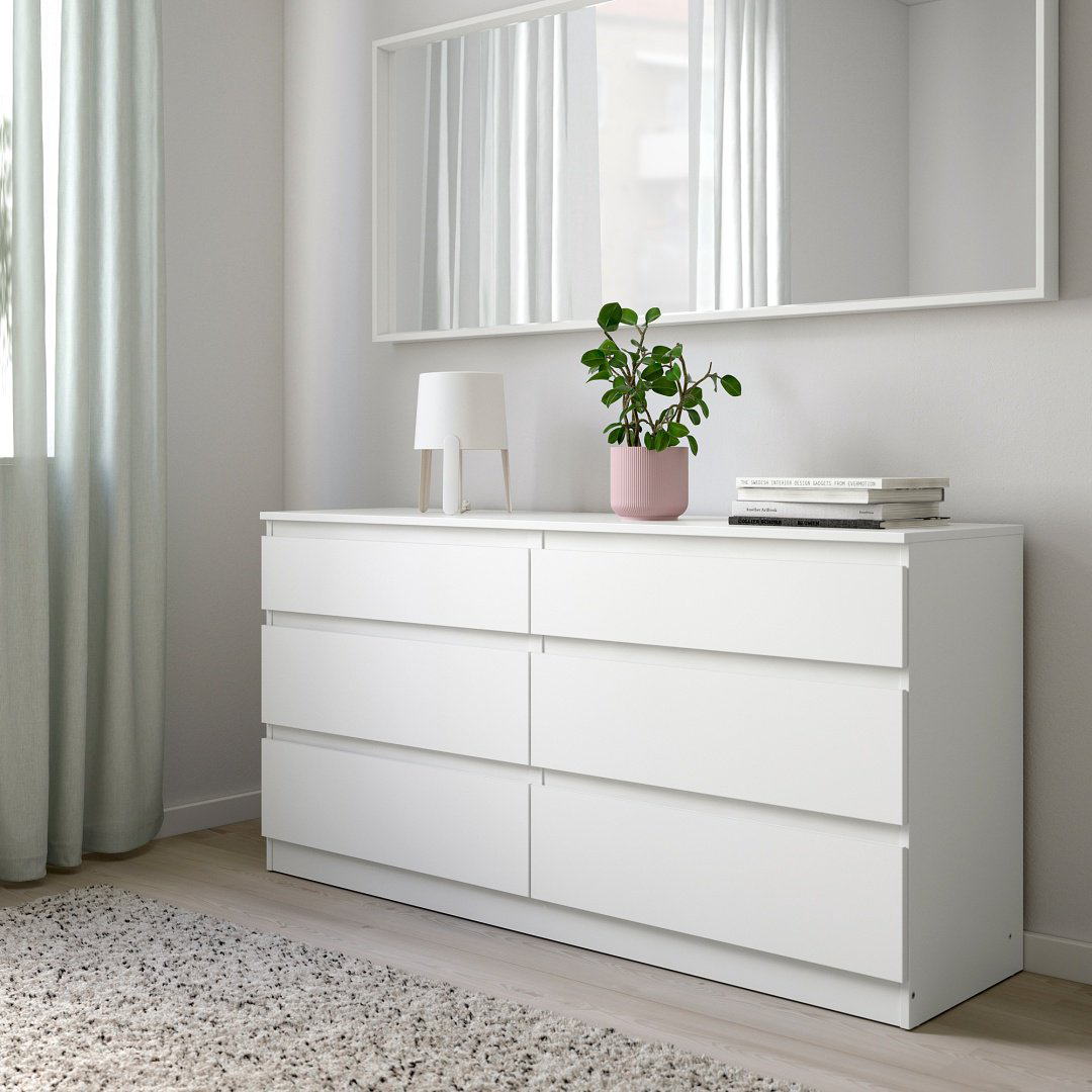 Комод KULLEN КУЛЛЕН, 140x40x72 см, белый купить,NaN