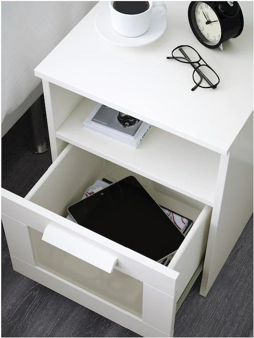 Тумба IKEA БРИМНЭС 10234942, 39x53x41 см, белый купить,NaN