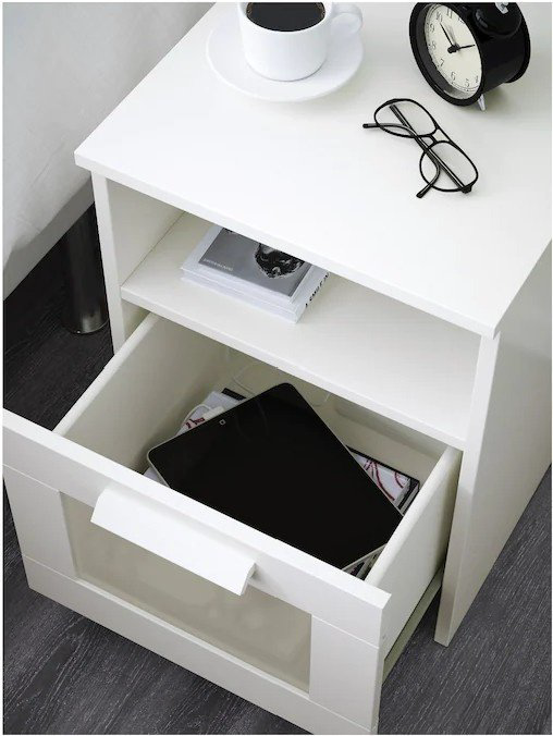 Тумба IKEA БРИМНЭС 10234942, 39x53x41 см, белый купить,NaN