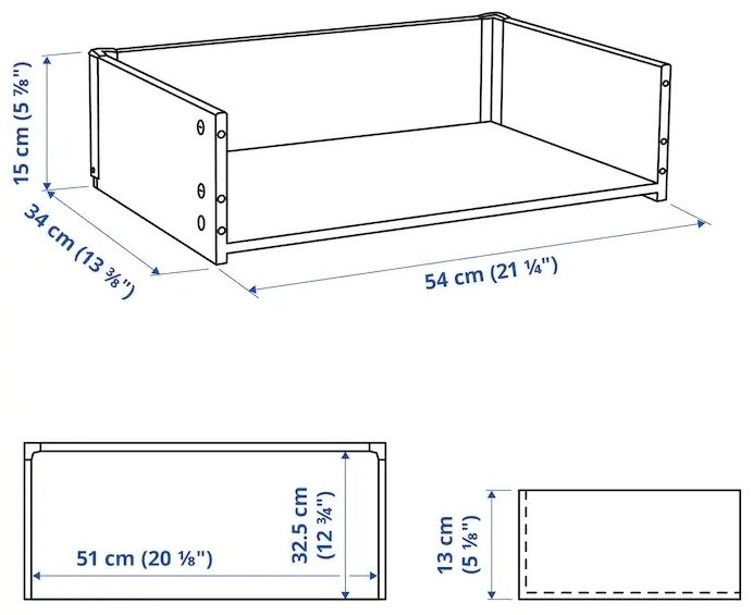 IKEA ящик Бесто 40363027, ДСП купить,NaN