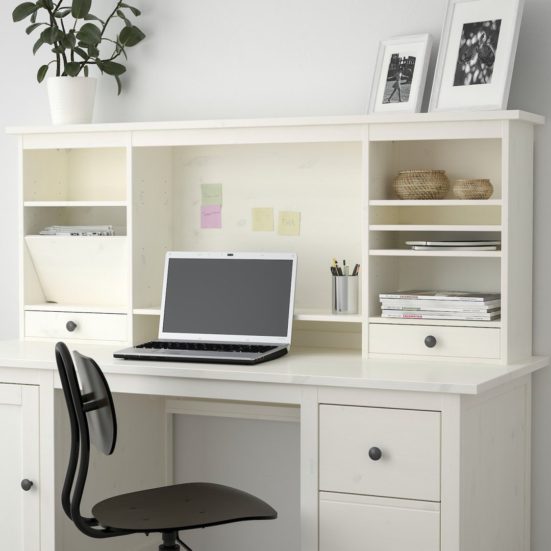 Стол компьютерный HEMNES ХЕМНЭС, 152х25x63 см, белый