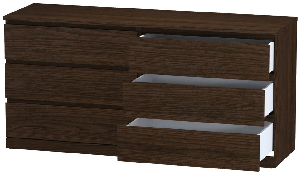 Комод Мебелайн Varma, 160x48x77 см, темно-коричневый купить,NaN