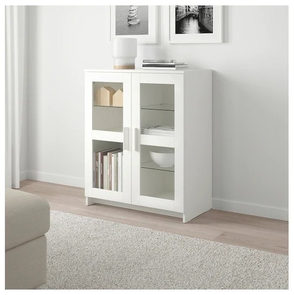Шкаф-витрина IKEA Бримнэс 403.833.51, ДСП, 78x41x95 см купить,NaN
