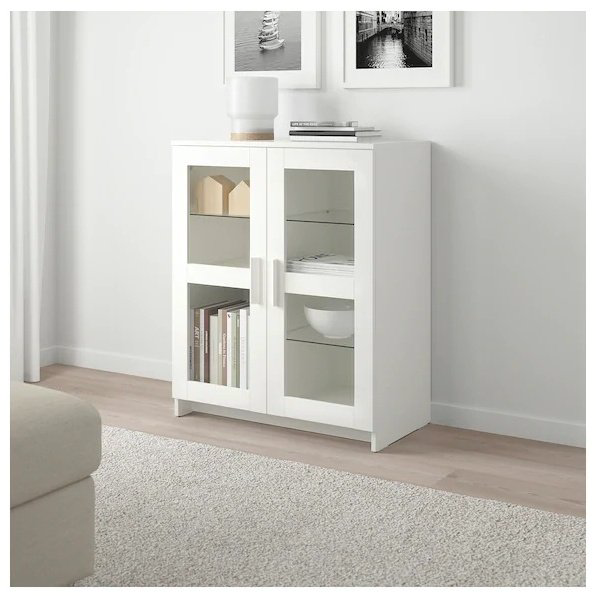 Шкаф-витрина IKEA Бримнэс 403.833.51, ДСП, 78x41x95 см купить,NaN