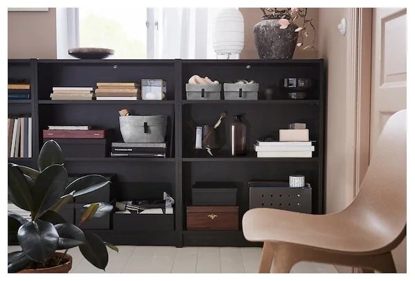 Стеллаж напольный IKEA Билли 30384228, 80x28x106 см, коричневый купить,NaN