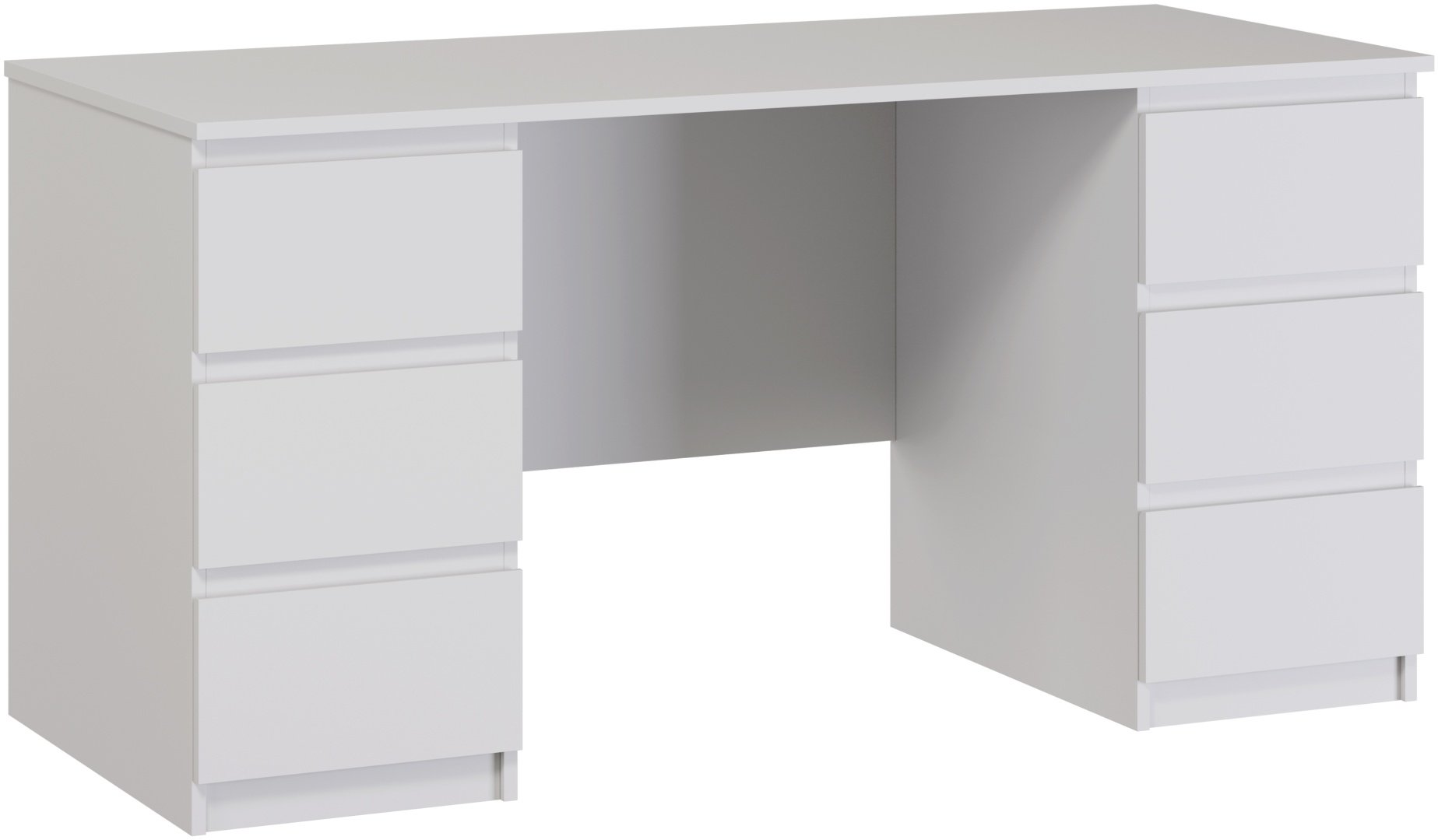 Стол письменный MMZ Кастор, 151х65x75 см, белый
