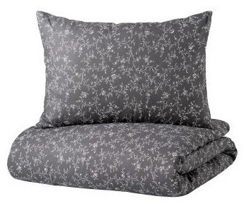 Пододеяльник IKEA полутораспальный 150x200 черный купить,NaN