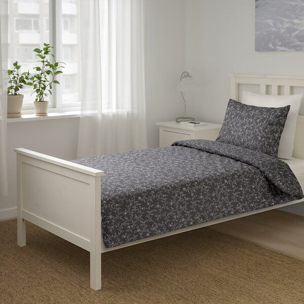 Пододеяльник IKEA полутораспальный 150x200 черный купить,NaN