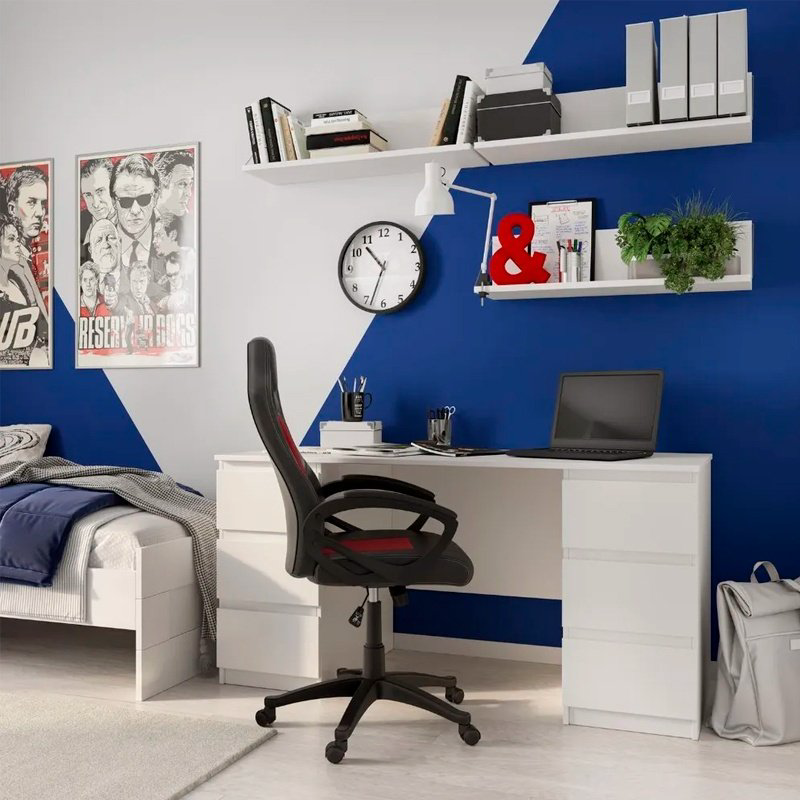 Стол письменный MMZ Кастор, 151х65x75 см, белый купить,NaN