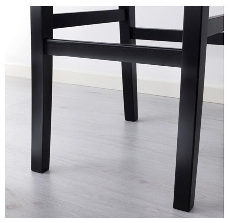 Барный стул IKEA Ингольф, 74x40x40 см, черный купить,NaN