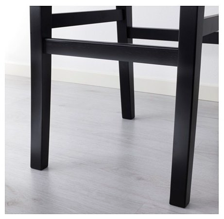 Барный стул IKEA Ингольф, 74x40x40 см, черный купить,NaN
