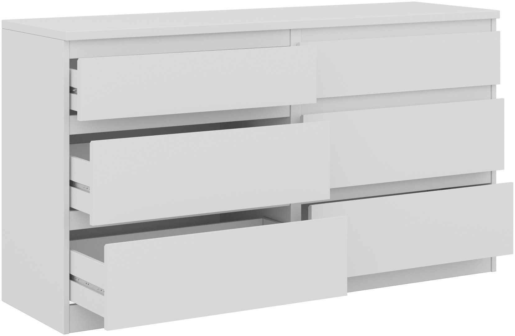 Комод MMZ Кастор, 129.70x39.60x71.4 см, белый купить,NaN