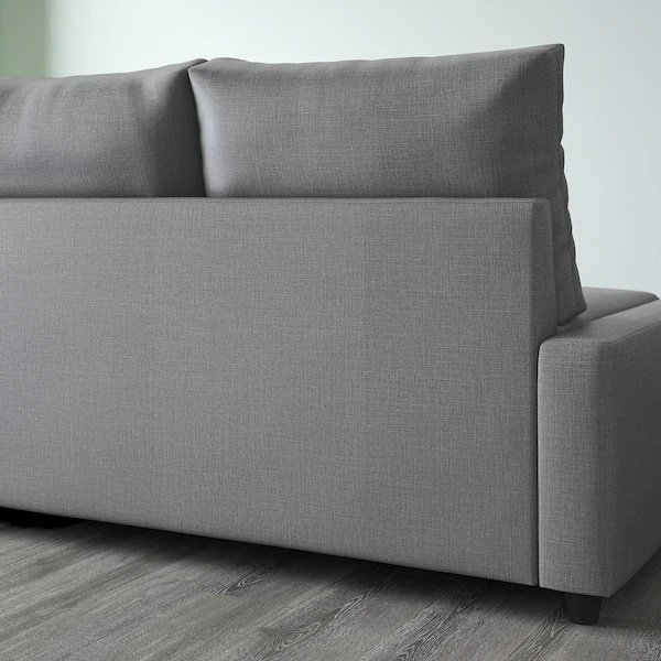 Диван угловой IKEA Фрихетэн УУ, 230х151 см, обивка комбинированная, серый купить,NaN