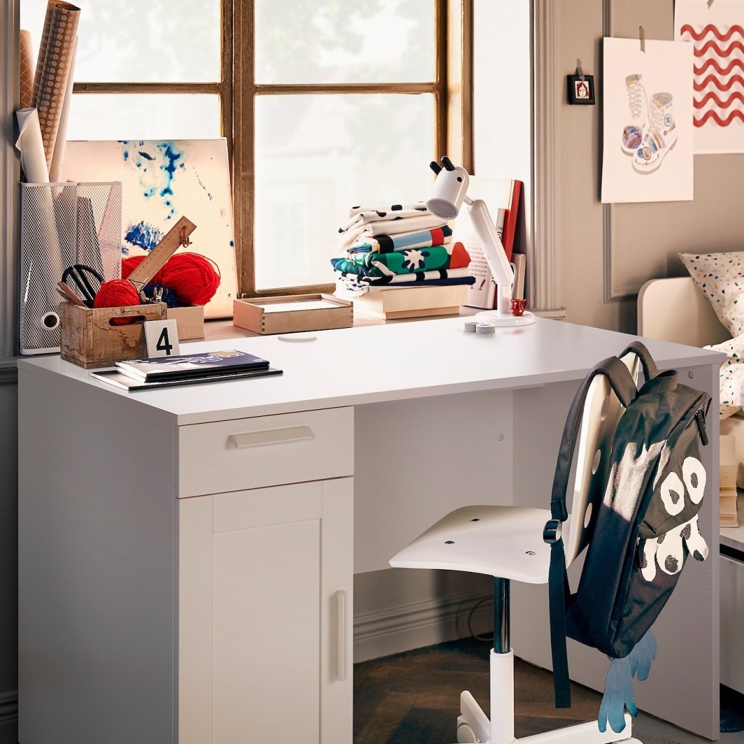 Стол письменный IKEA Бримнэс, 120х65x75 см, белый