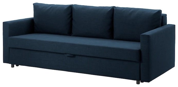 Диван IKEA Фрихетэн, 224х95 см, обивка ткань, синий купить,NaN