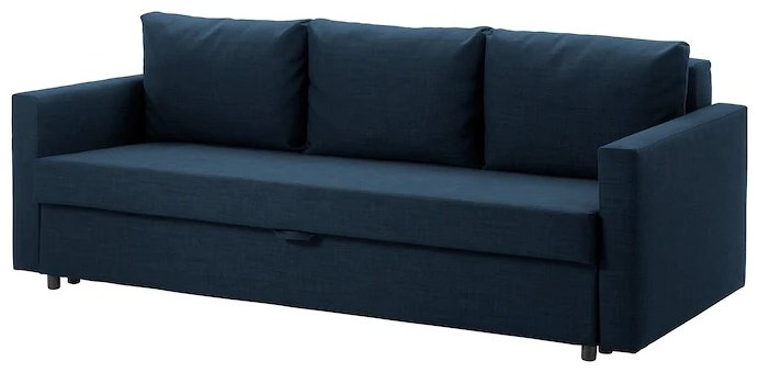 Диван IKEA Фрихетэн, 224х95 см, обивка ткань, синий купить,NaN