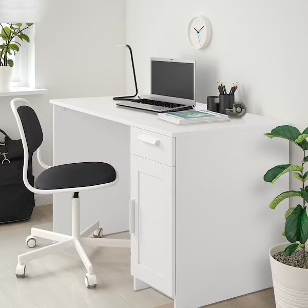 Стол письменный IKEA Бримнэс, 120х65x75 см, белый