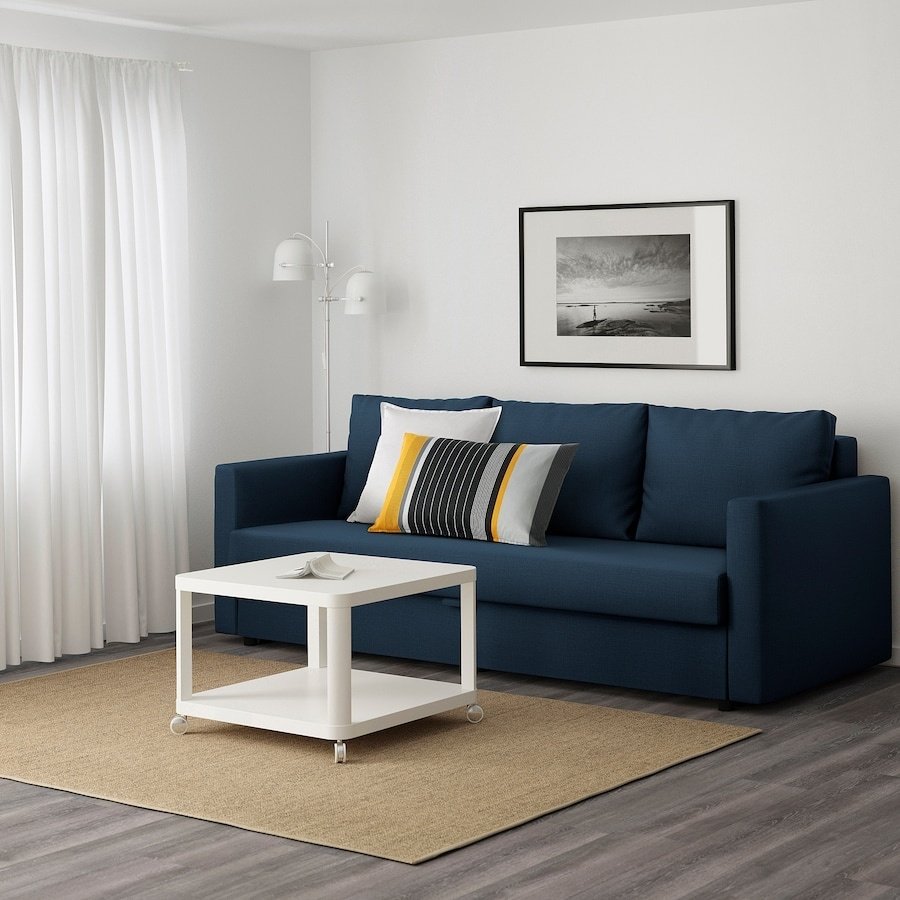 Диван IKEA Фрихетэн, 224х95 см, обивка ткань, синий купить,NaN