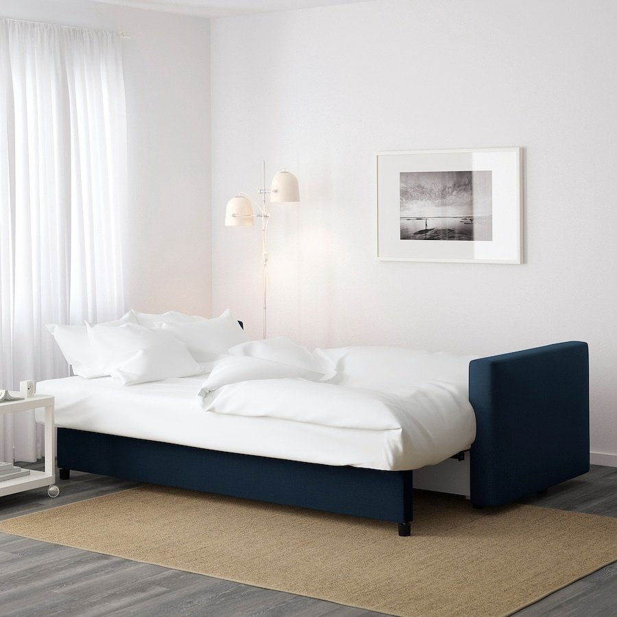Диван IKEA Фрихетэн, 224х95 см, обивка ткань, синий купить,NaN