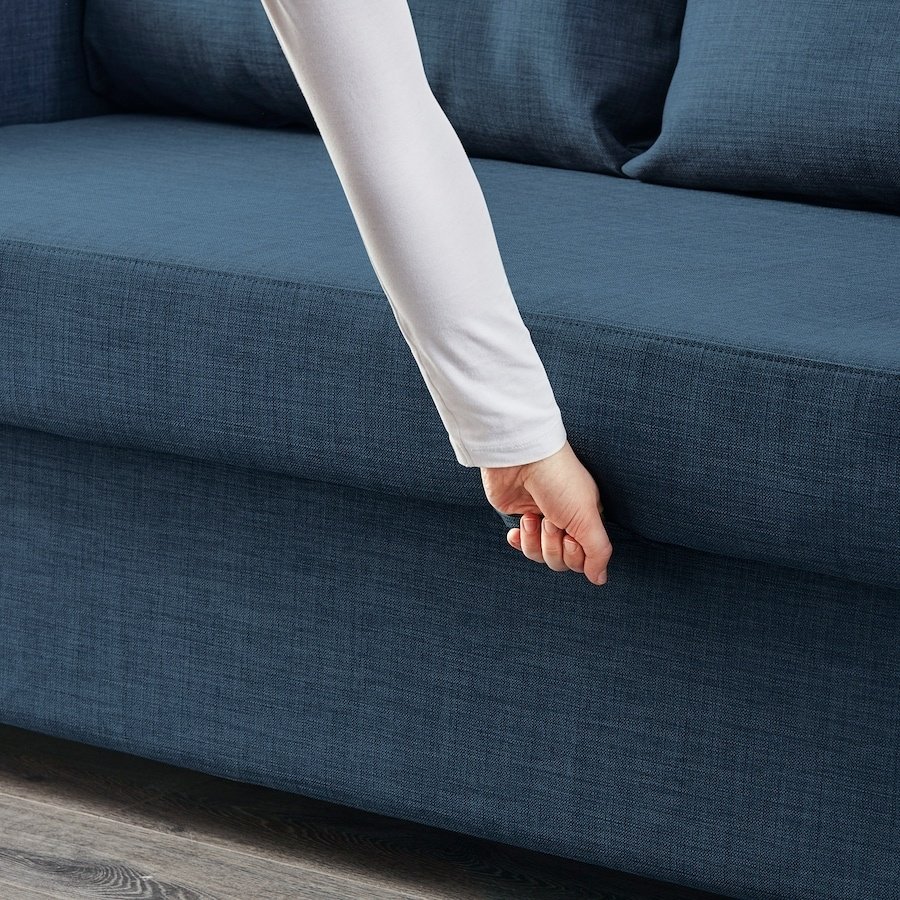 Диван IKEA Фрихетэн, 224х95 см, обивка ткань, синий купить,NaN