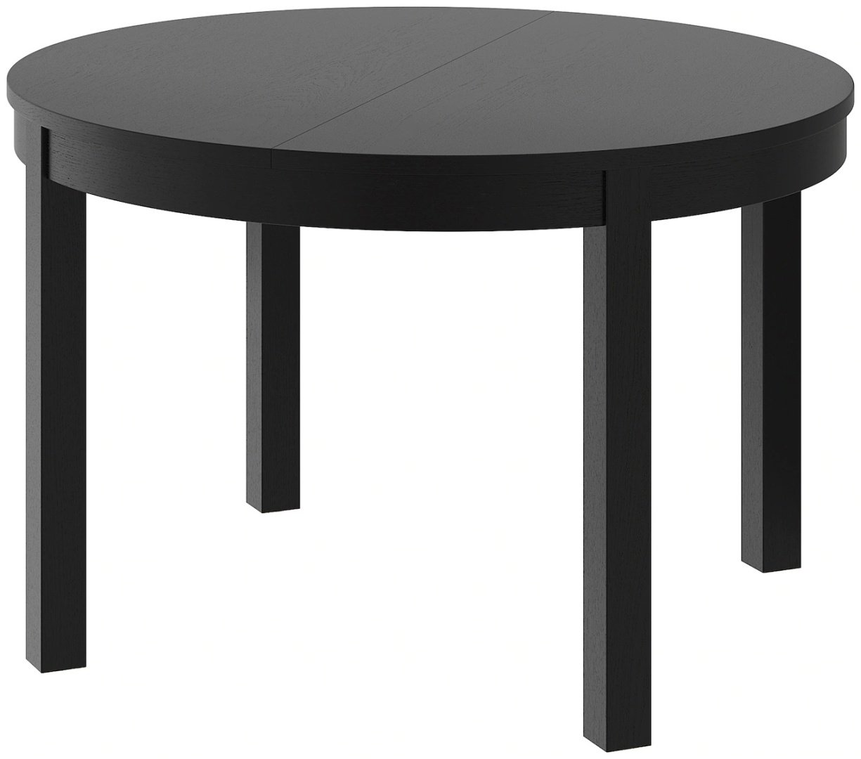Раздвижной стол IKEA Бьюрста, 166х115x74 см, ДСП, шпон, черный купить,NaN