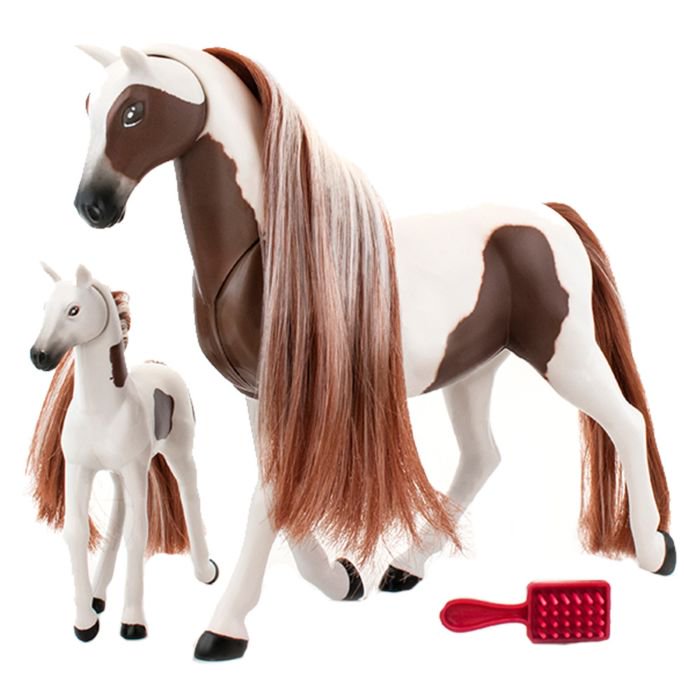 Игровой набор Lanard Royal Breeds лошадь 17,5см с жеребенком 11,25см  купить,NaN