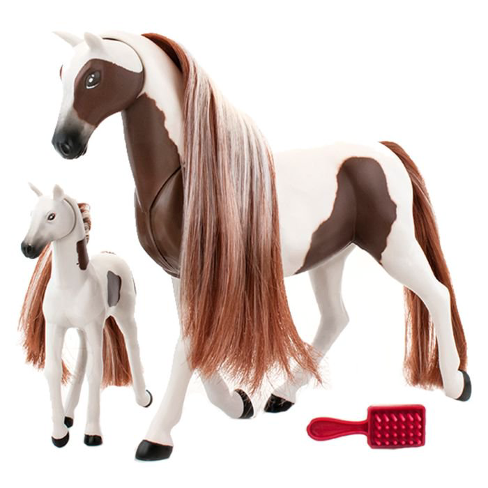 Игровой набор Lanard Royal Breeds лошадь 17,5см с жеребенком 11,25см  купить,NaN