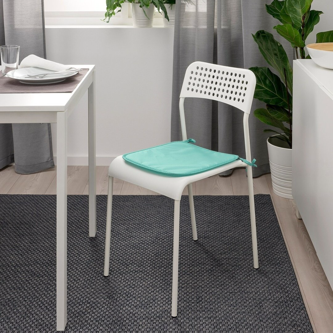 IKEA накидка для стула BRAMON 40492171 голубой 34x34 см купить,NaN