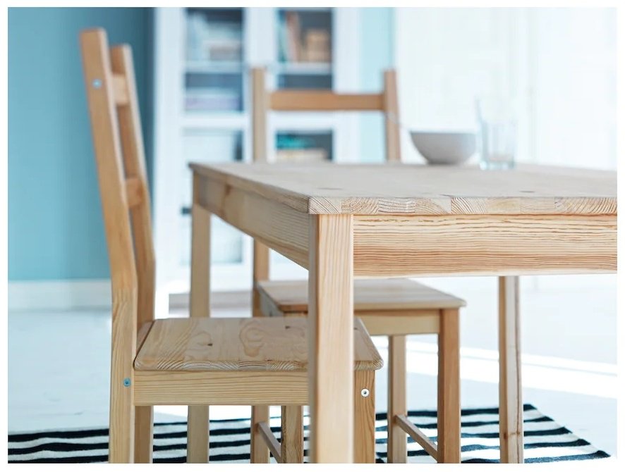 Обеденный стол IKEA Ингу, 120х75x73 см, дерево, бежевый купить,NaN